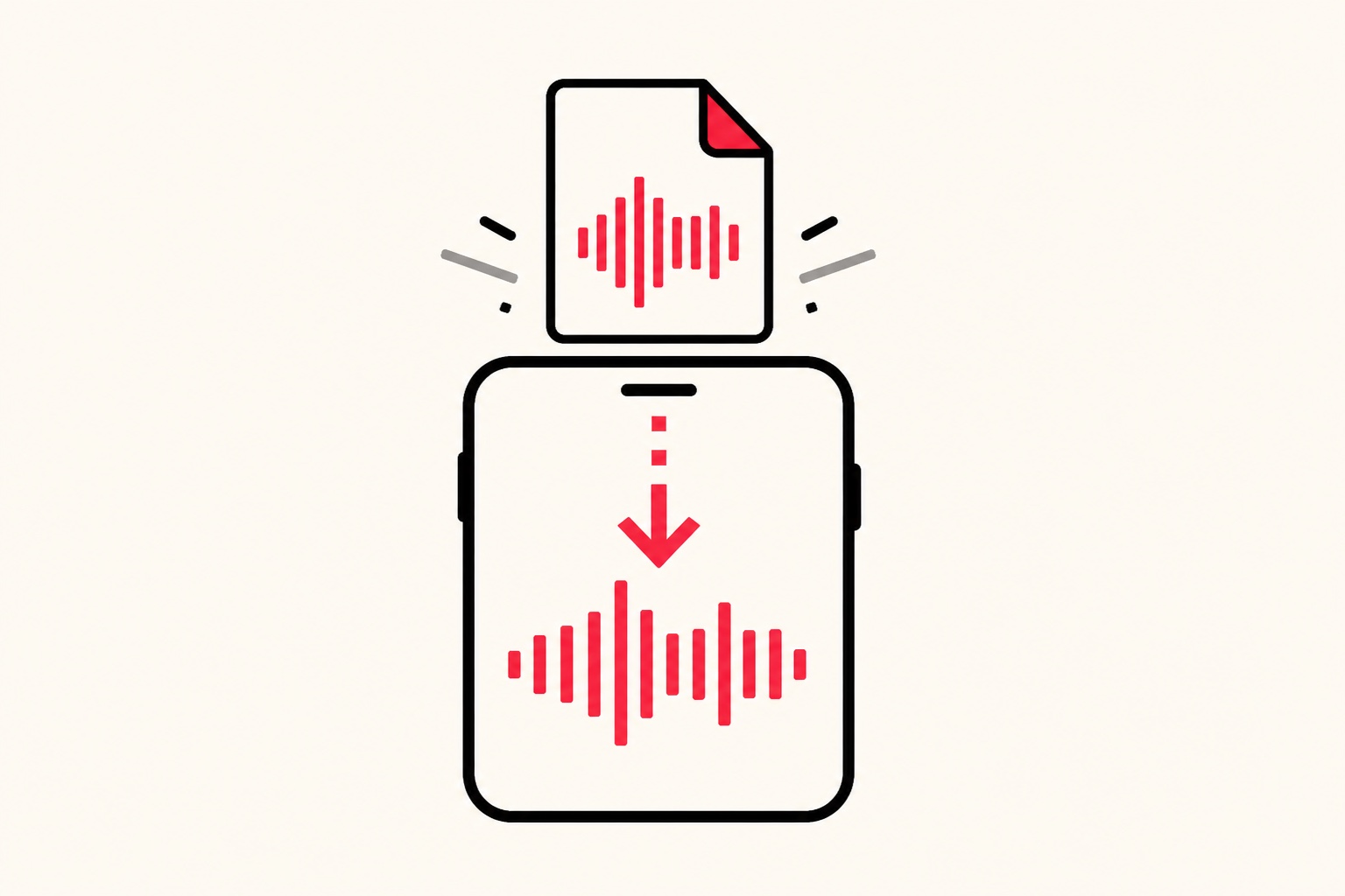 A downloaded WAV file being converted to MP3 in an audio editor